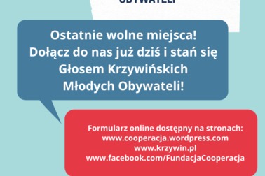 Ostatnie wolne miejsca do udziału w projekcie
