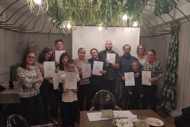 Uroczyste zakończenie lekcji j. polskiego dla cudzoziemców