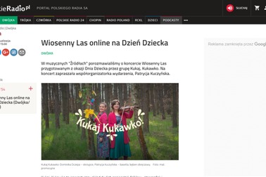 O koncercie „Wiosenny Las” w radiowej Dwójce