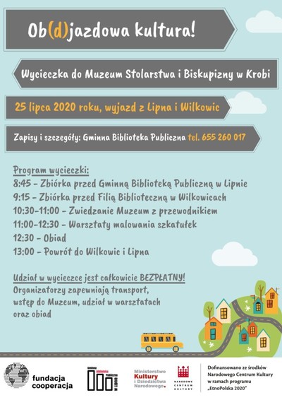 Wyjazd do Muzeum Stolarstwa i Biskupizny dla mieszkańców gm. Lipno