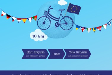 Niedziela na sportowo i kulturowo, czyli rajd rowerowy i Dzień Europy w Krzywiniu
