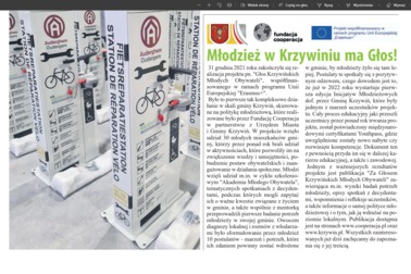 O projekcie w lokalnych mediach