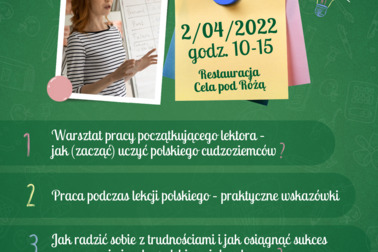 Jak uczyć języka polskiego? - warsztaty dla lektorów i lektorek