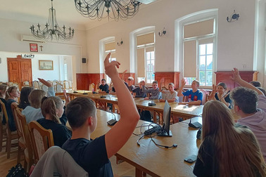 Spotkanie młodzieżowych radnych z mentorką