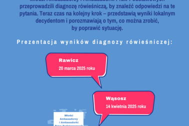 Młodzież przedstawi wyniki diagnozy lokalnym decydentom