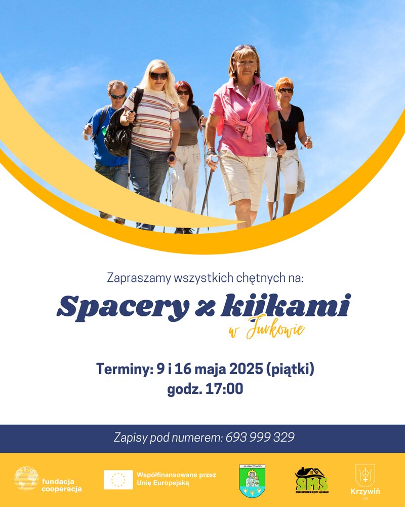 Zapraszamy na spacery z kijkami w Jurkowie – aktywnie i dla każdego!