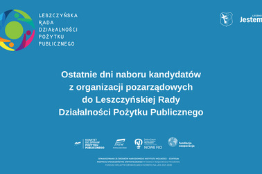 Ostatnie dni na zgłoszenie kandydatów do Leszczyńskiej Rady Działalności Pożytku Publicznego